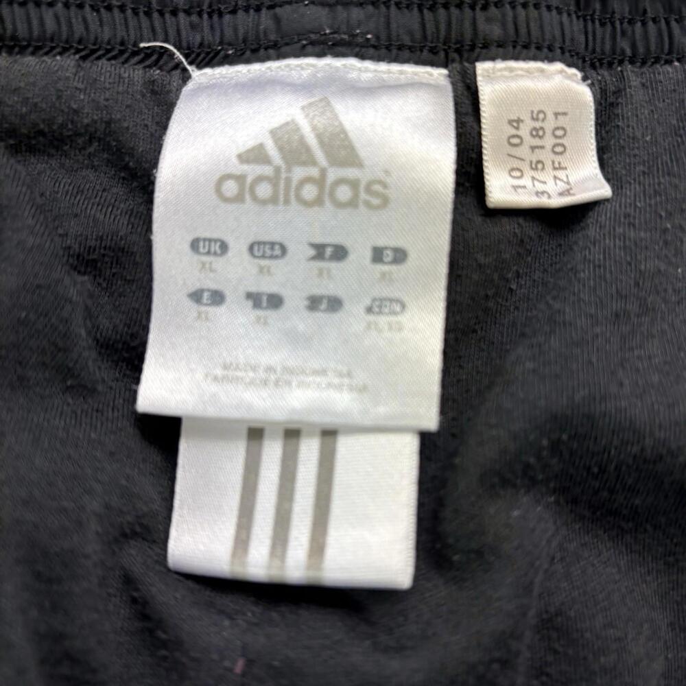 Vintage Adidas Lined Striped Track Pants Women’s Size XL Black Red - Picture 3 of 9